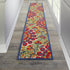 Red and Multicolor Indoor Outdoor Runner Rug